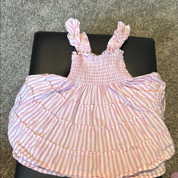 Hill House Pink and White Pleated Sundress - Picture 3 of 3